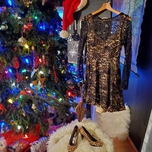 B Smart Black Lace Classic Cocktail Dress, Juniors size 5